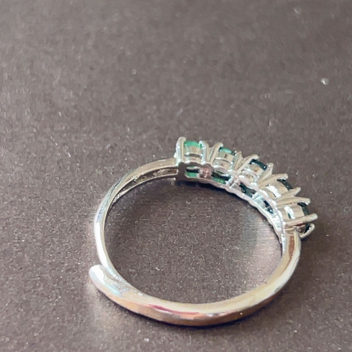 ◇ジェイド(本翡翠)◇ 色濃いめ◇指輪◇リング◇翡翠・ヒスイ◇天然石◇パワーストーン◇巾着袋つき◇プレゼントに041R101411_画像6