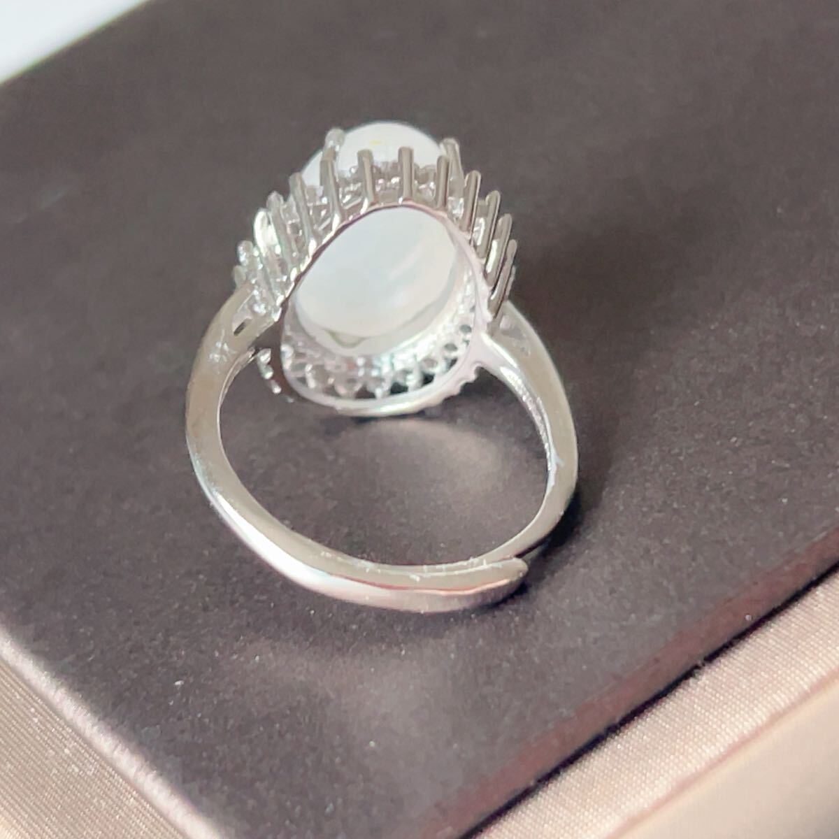 ◇和田玉◇指輪◇リング◇翡翠・ヒスイ◇フリーサイズ◇天然石◇パワーストーン◇巾着袋つき◇プレゼントにも041R101901_画像6