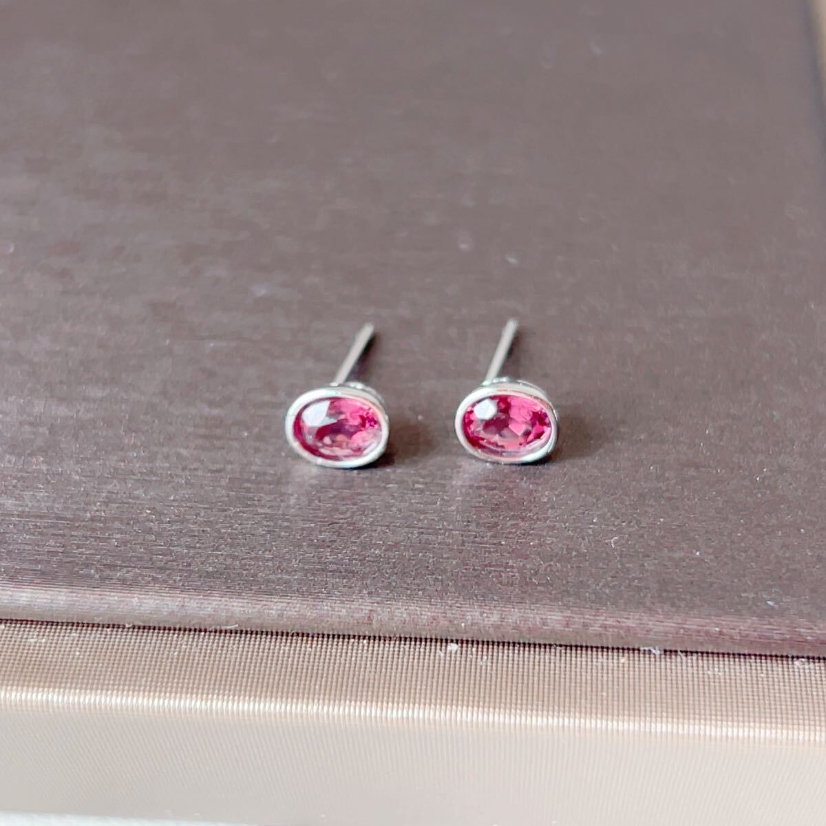 訳あり◇ガーネット(柘榴石)◇ピアス◇面カット キラキラ◇パワーストーン◇天然石◇巾着袋付き◇プレゼントにも 041R102101_画像3