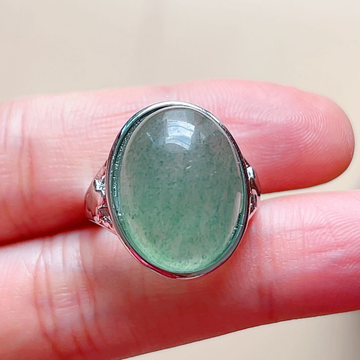 アベンチュリン◇東陵玉◇男女兼用◇指輪◇リング◇フリーサイズ◇天然石◇パワーストーン◇プレゼントに041R102404_画像3