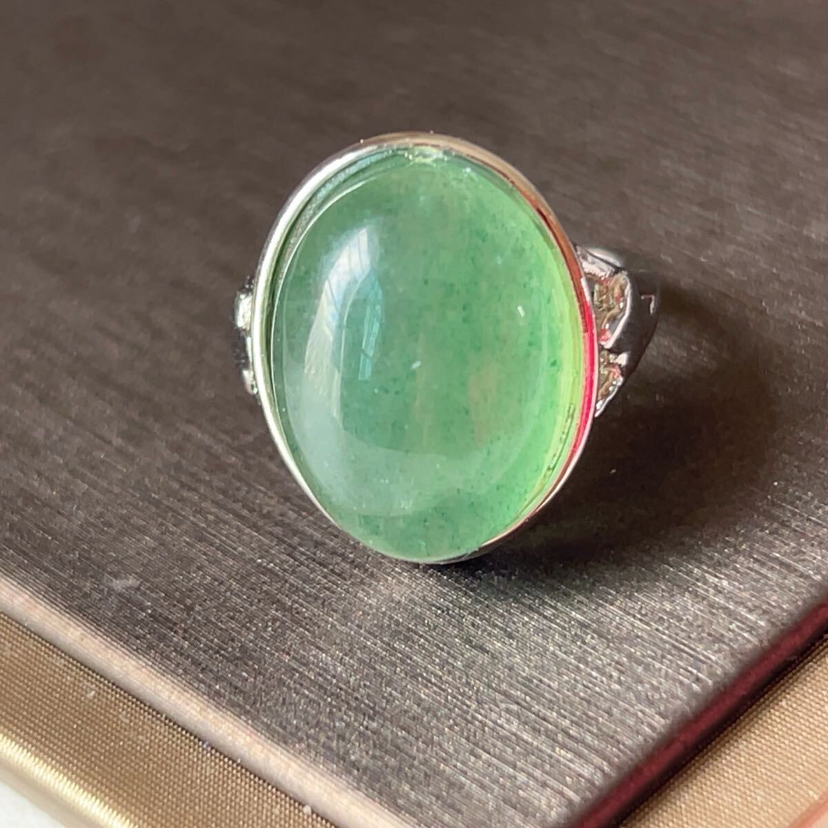アベンチュリン◇東陵玉◇男女兼用◇指輪◇リング◇フリーサイズ◇天然石◇パワーストーン◇プレゼントに041R102404_画像4