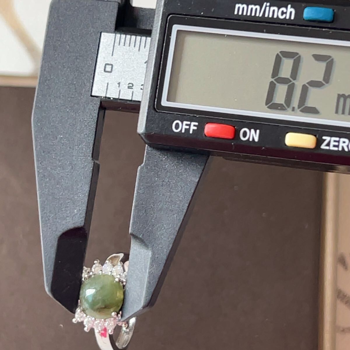 ◇ジェイド(本翡翠)◇指輪◇リング◇翡翠・ヒスイ◇フリーサイズ◇天然石/パワーストーン/プレゼント041R102505_画像7