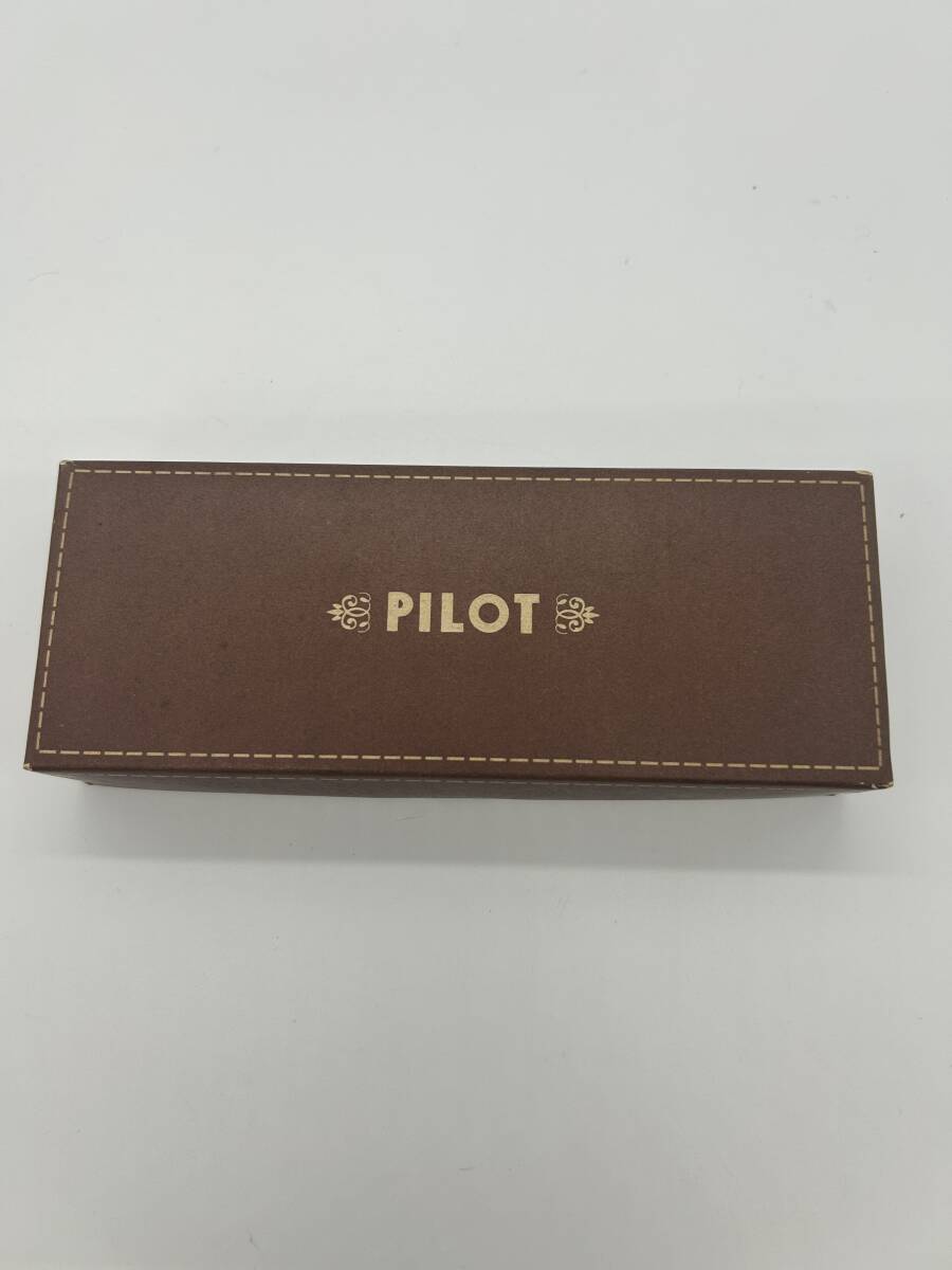 H269☆ PILOT パイロット ペン先14K 585 14金 万年筆 筆記用具 文房具 オフホワイト系 箱付き 当時物 コレクション インク4本セット_画像8
