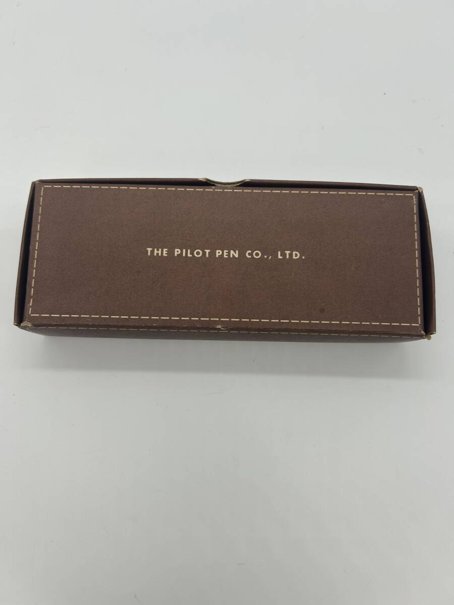 H269☆ PILOT パイロット ペン先14K 585 14金 万年筆 筆記用具 文房具 オフホワイト系 箱付き 当時物 コレクション インク4本セット_画像9