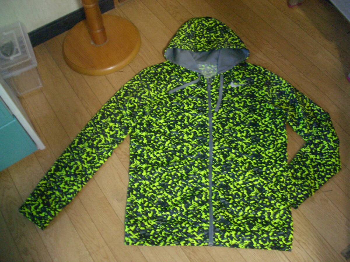 NIKEナイキ*メンズジップファスナー明き*カジュアルパーカー美品*Ｌ_画像1