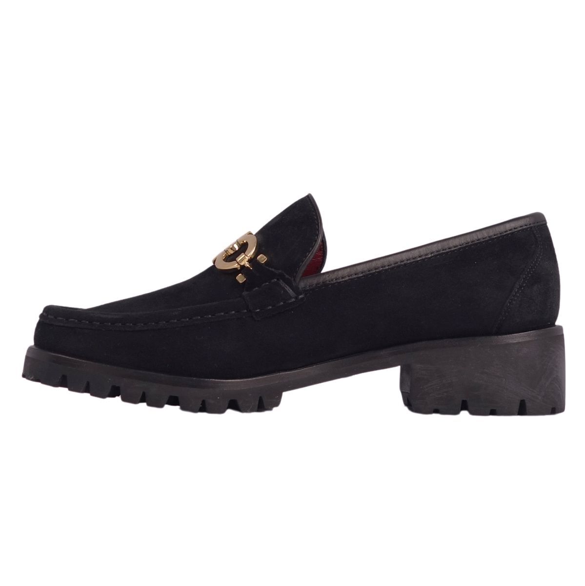  прекрасный товар Salvatore Ferragamo Salvatore Ferragamo Loafer мокасины gun chi-ni замша женский 7D чёрный ce09dm-rm10e33645