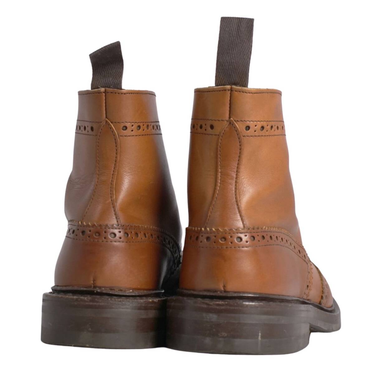 美品 トリッカーズ Trickers ブーツ カントリーブーツ メダリオン レザー メンズ イングランド製 8.5(27cm) ブラウン ce10os-rm20e34011_画像5