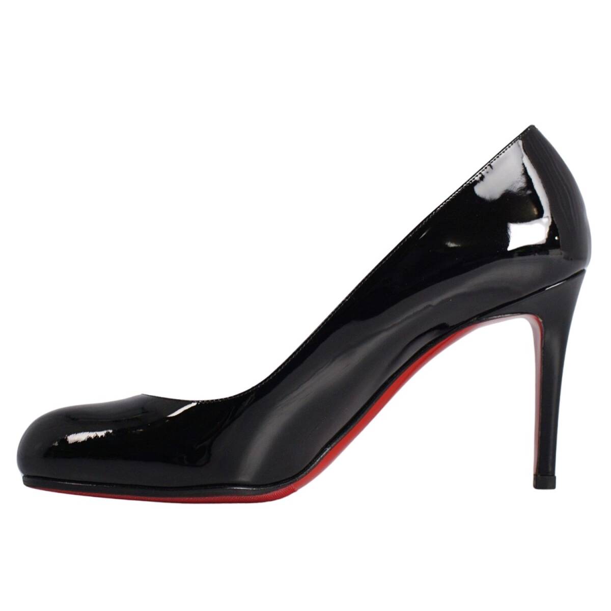 未使用 クリスチャンルブタン Christian Louboutin パンプス エナメルレザー ヒール シューズ 靴 35.5(22.5cm) ブラック ce10oe-rm20e34029_画像7