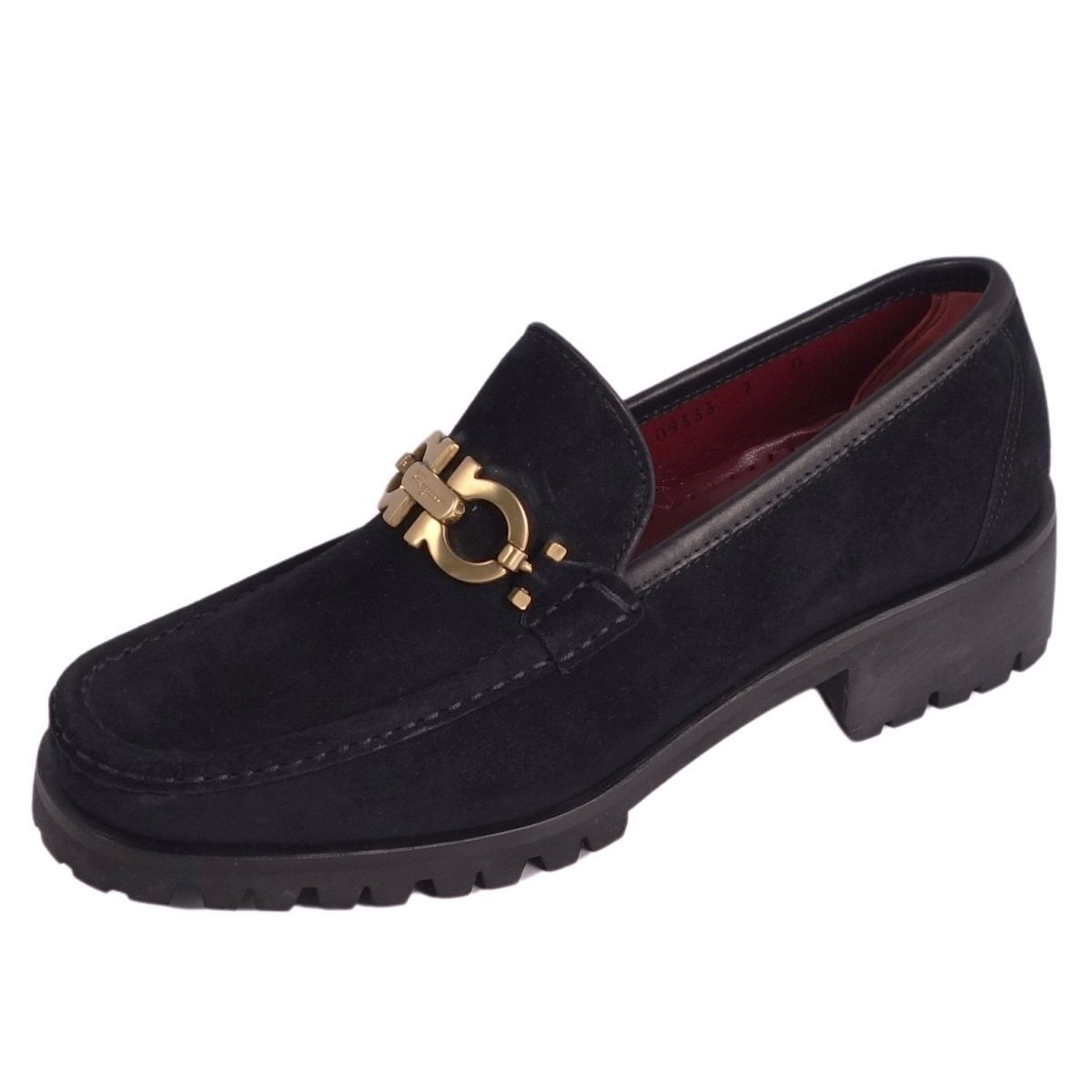  прекрасный товар Salvatore Ferragamo Salvatore Ferragamo Loafer мокасины gun chi-ni замша женский 7D чёрный ce09dm-rm10e33645