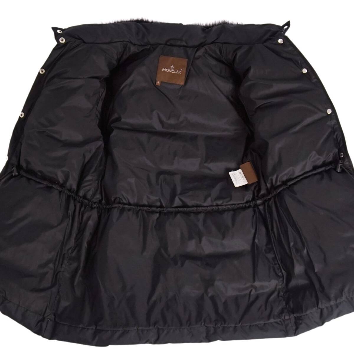 美品 モンクレール MONCLER ジャケット 茶タグ ダウンジャケット バレンタイン ラクーンファー レディース 0(S)ブラック ce10dn-rm10e34223_画像7