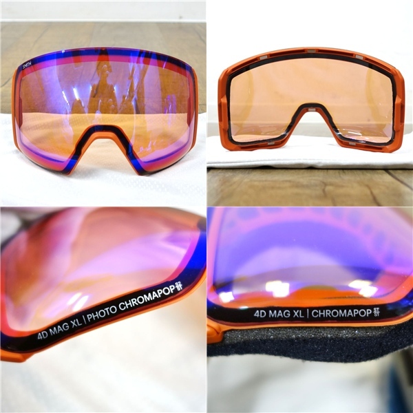 美品 スミス SMITH 4D MAG XL 24-25 フオーディ マグ XLサイズ ゴーグル スキー スノーボード ウィンタースポーツ ce10dt-rk26y10392_画像9