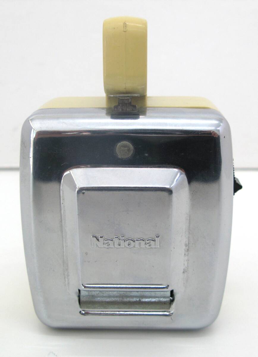 【丸-2193】昭和レトロ/ナショナル角型ランプ/自転車手提げ兼用/当時物/中古品（TK)_画像4