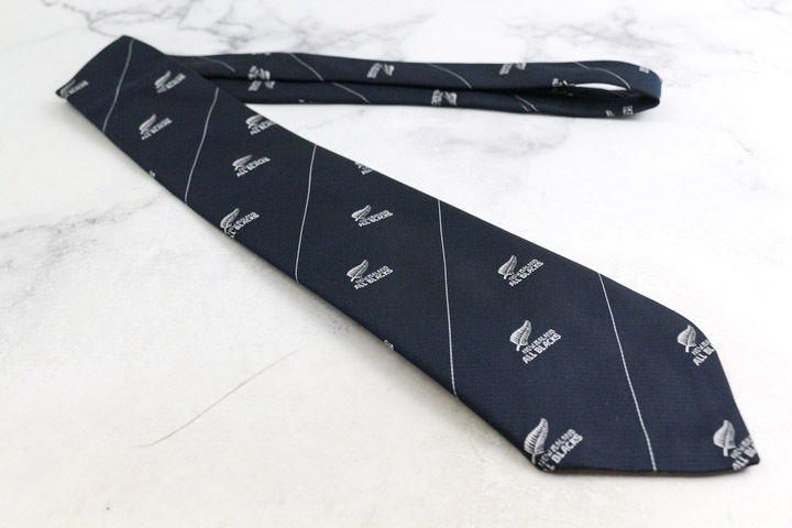 エスケイ ブランド ネクタイ 総柄 ストライプ柄 PO メンズ ネイビー ESKAY_画像2