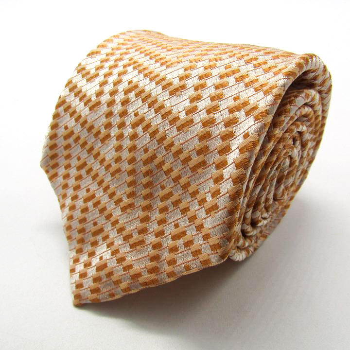  Brioni бренд галстук полоса градация шелк Италия производства PO мужской orange Brioni