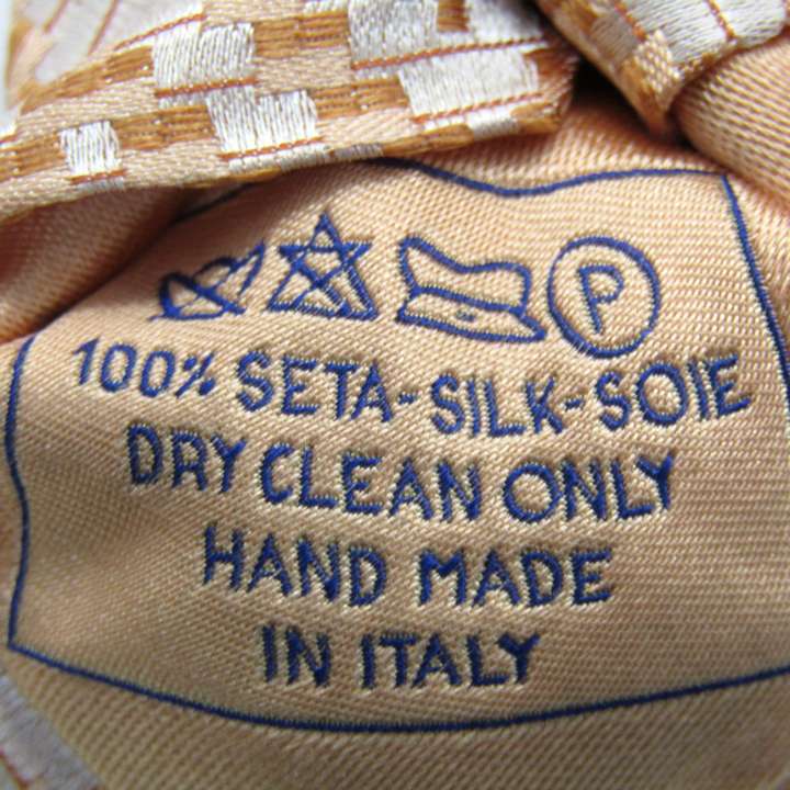  Brioni бренд галстук полоса градация шелк Италия производства PO мужской orange Brioni