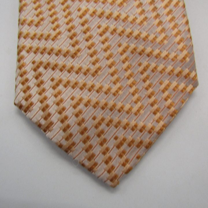  Brioni бренд галстук полоса градация шелк Италия производства PO мужской orange Brioni