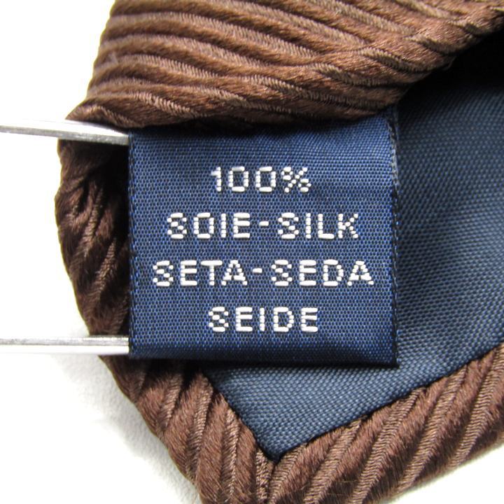 ジュンコシマダ ブランドネクタイ ボーダー柄 シルク PO メンズ ブラウン JUNKO SIMADA_画像5