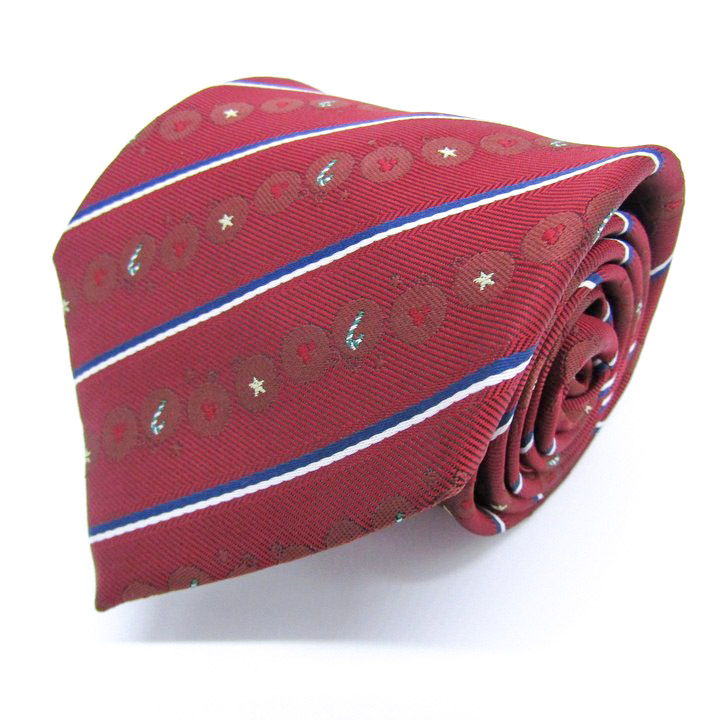  Disney бренд галстук Рождество Mickey minnie полоса рисунок PO мужской красный Disney