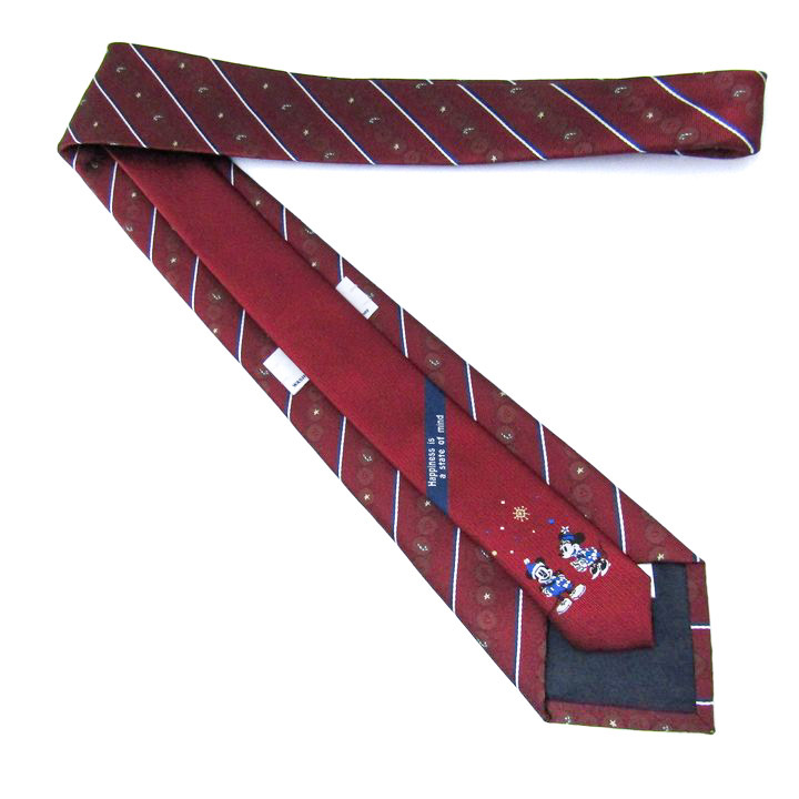  Disney бренд галстук Рождество Mickey minnie полоса рисунок PO мужской красный Disney