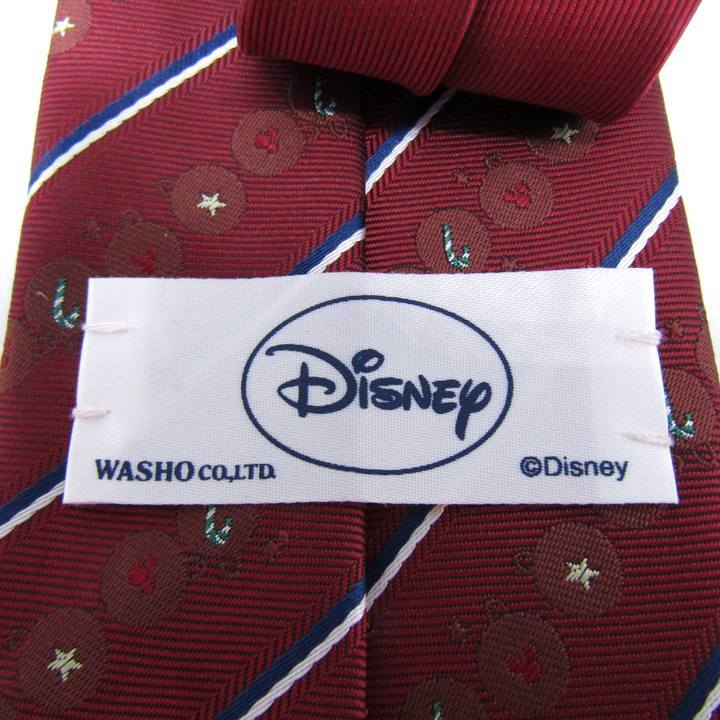  Disney бренд галстук Рождество Mickey minnie полоса рисунок PO мужской красный Disney
