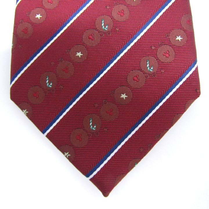  Disney бренд галстук Рождество Mickey minnie полоса рисунок PO мужской красный Disney