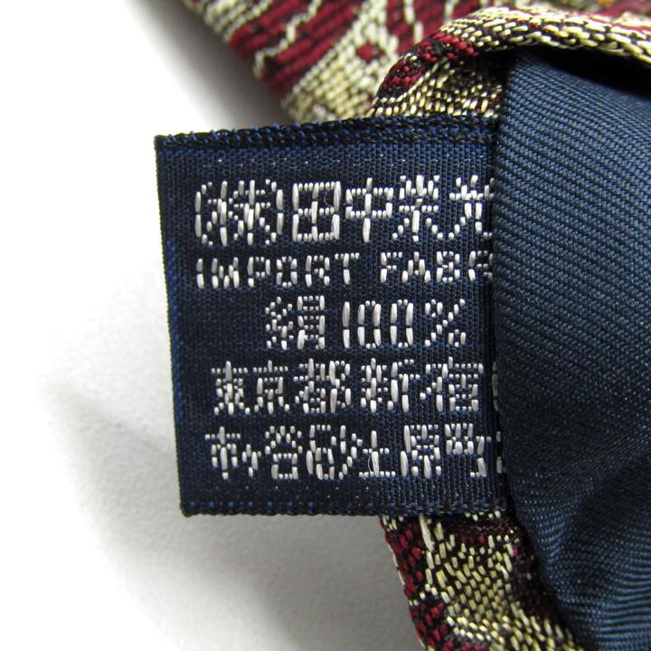 ラルフローレン ブランド ネクタイ ペイズリー柄 シルク インポート生地 PO メンズ ワインレッド RALPH LAUREN_画像5