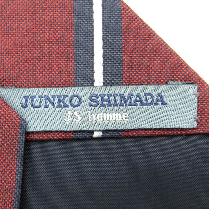 ジュンコシマダ ブランド ネクタイ ストライプ柄 グラデーション シルク PO メンズ ブラウン JUNKO SHIMADA_画像4