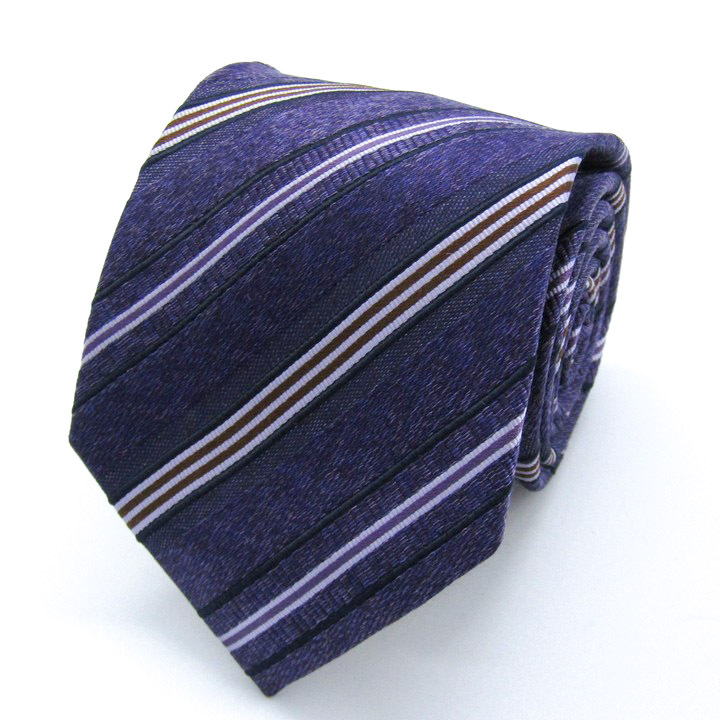  paul (pole) Stuart бренд галстук полоса рисунок шелк ручная работа PO мужской лиловый Paul Stuart