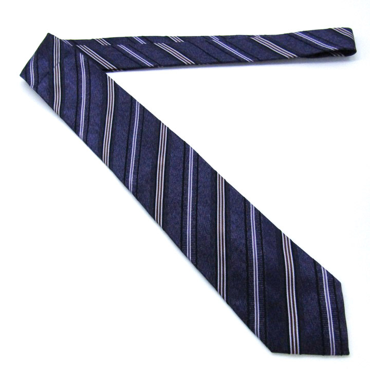  paul (pole) Stuart бренд галстук полоса рисунок шелк ручная работа PO мужской лиловый Paul Stuart