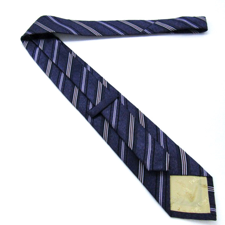  paul (pole) Stuart бренд галстук полоса рисунок шелк ручная работа PO мужской лиловый Paul Stuart