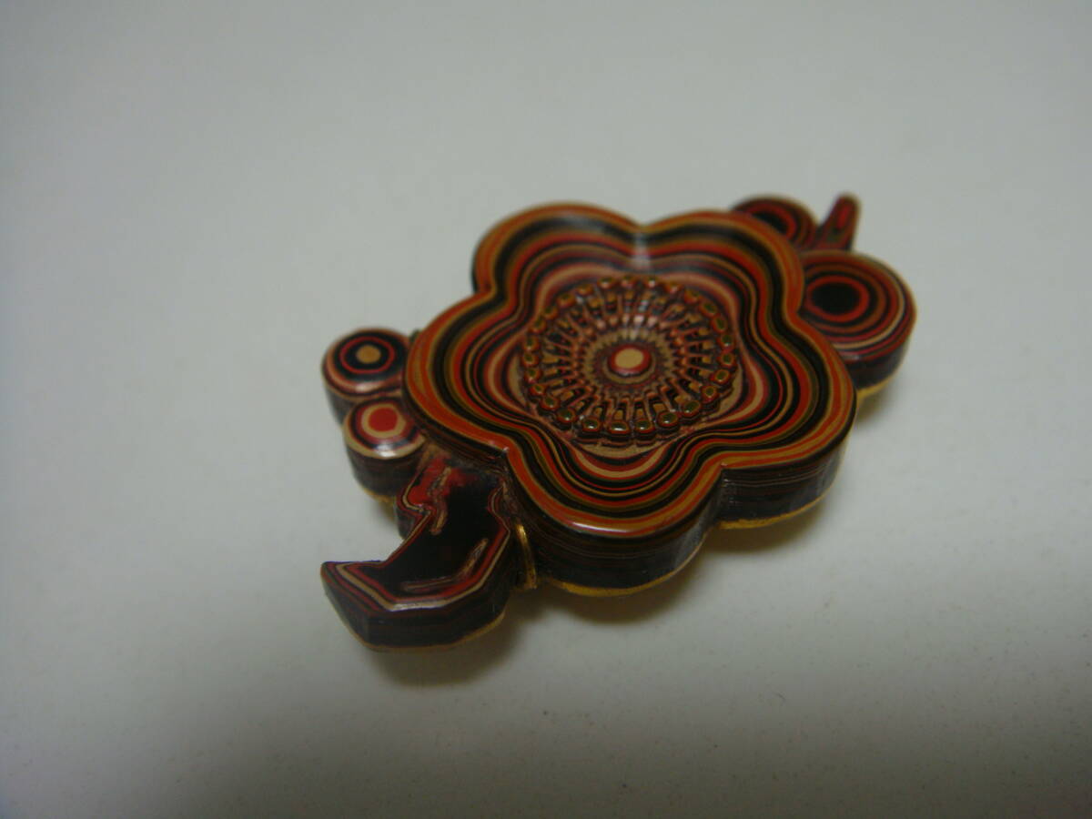 ◆ビンテージ　堆朱　在銘　芳永　大正ロマン　昭和レトロ◆_画像2