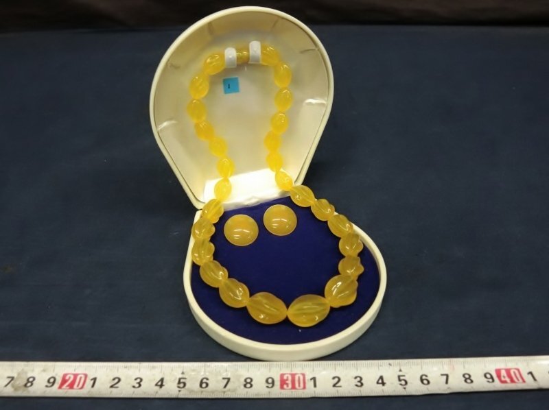L0740 イヤリング ネックレス ペンダント 樹脂製 首飾り アクセサリー_画像1