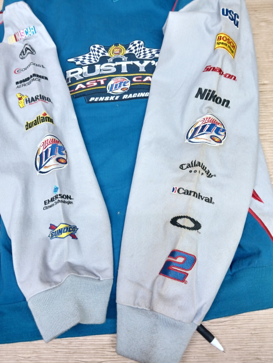 ◇ 【古着】希少 大きいサイズ ドライバーズジャケット 3XL ブルー (10)_画像6