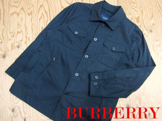 ★バーバリー BURBERRY★メンズ 裏ノバチェック コットンジャケット ブラック★R71019048A_画像1