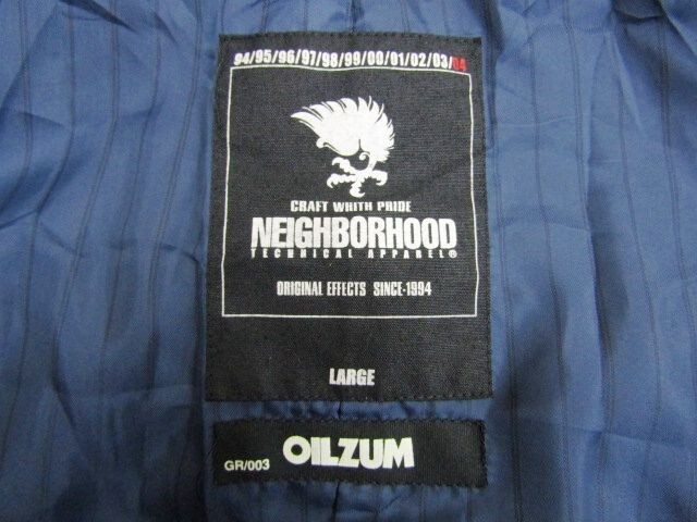 ★ネイバーフッド NEIGHBORHOOD★メンズ ツートンカラー デザインコットンコート ブラック★R71026019A_画像5