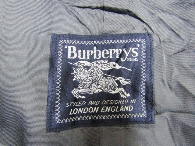 ★バーバリー BURBERRY★メンズ ヘリンボーンツイード ウールステンカラーコート グレー★R71026016A_画像5