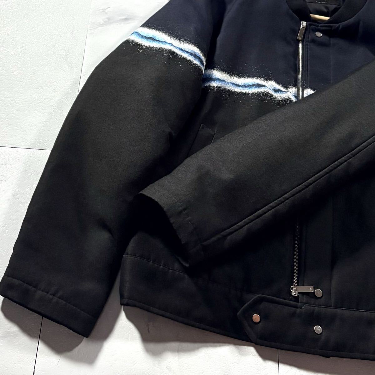 превосходный товар /L размер *EMPORIO ARMANI Emporio Armani Bomber "куртка пилота" MA-1 с хлопком Rider's bai цвет двойной Zip 50