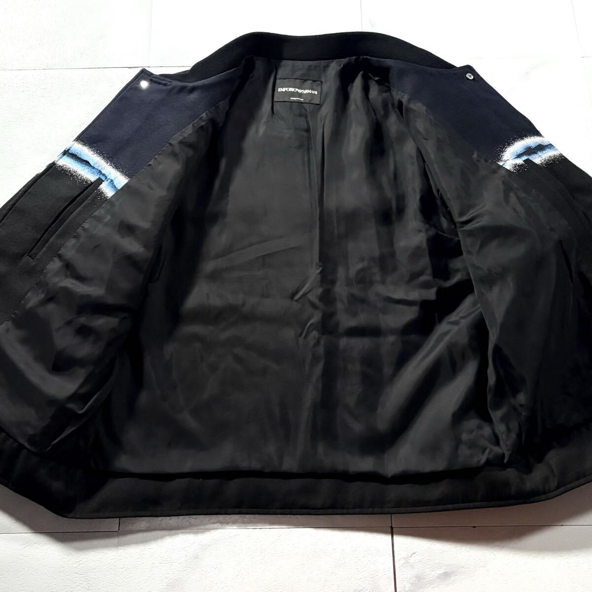 превосходный товар /L размер *EMPORIO ARMANI Emporio Armani Bomber "куртка пилота" MA-1 с хлопком Rider's bai цвет двойной Zip 50