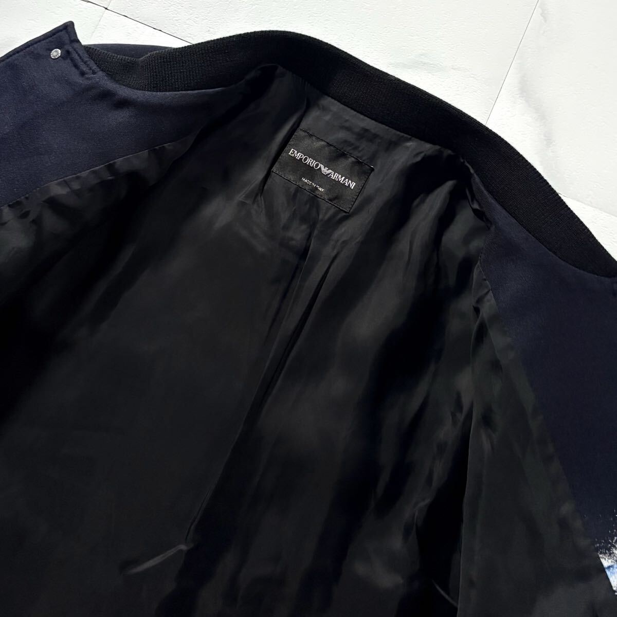 превосходный товар /L размер *EMPORIO ARMANI Emporio Armani Bomber "куртка пилота" MA-1 с хлопком Rider's bai цвет двойной Zip 50