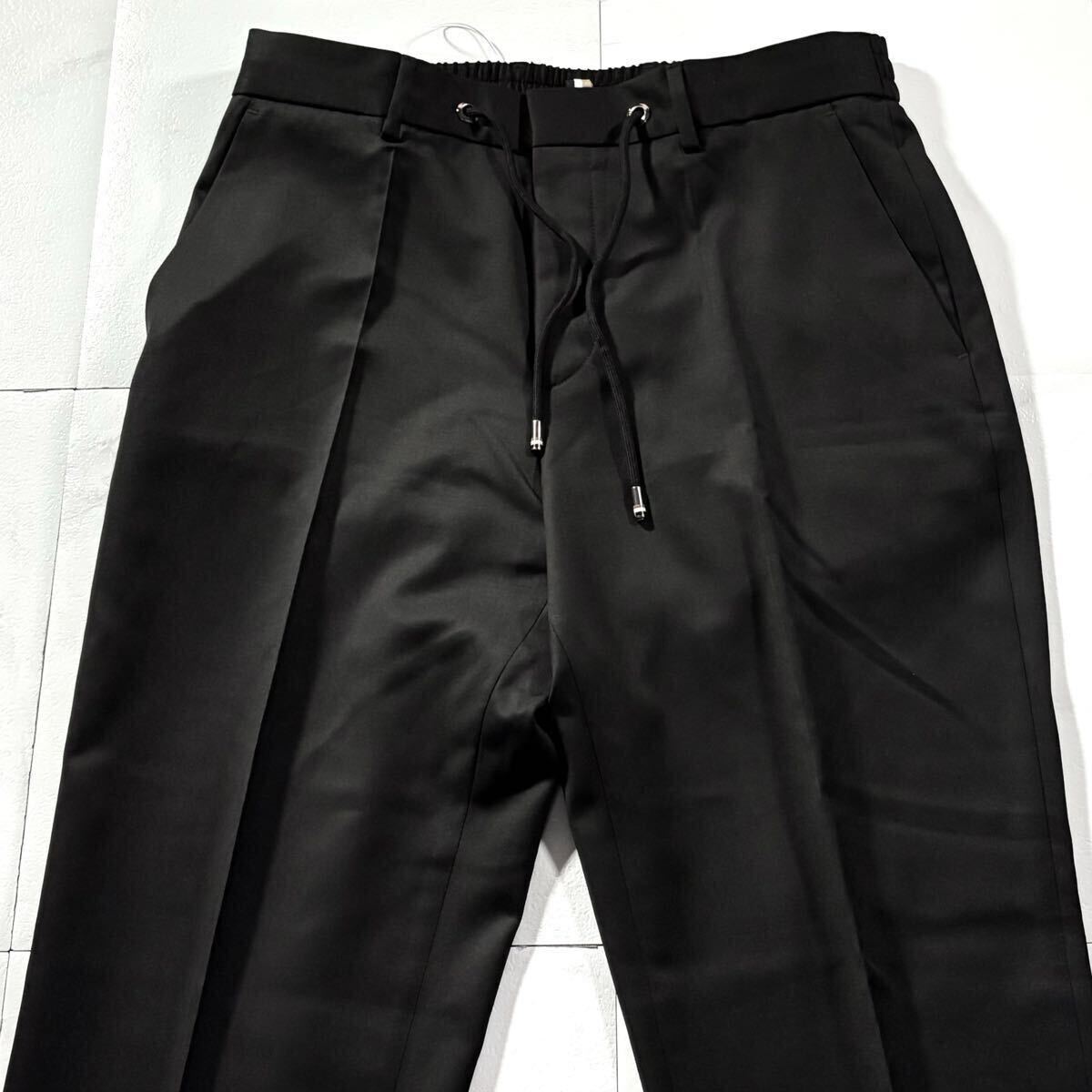 新品タグ付き/Lサイズ●現(xiàn)行 HUGO BOSS ONE THE SULT ヒューゴボス ジョガーパンツ 腰ストレッチ スラックス ウール 羊毛 大谷翔平 黒 48