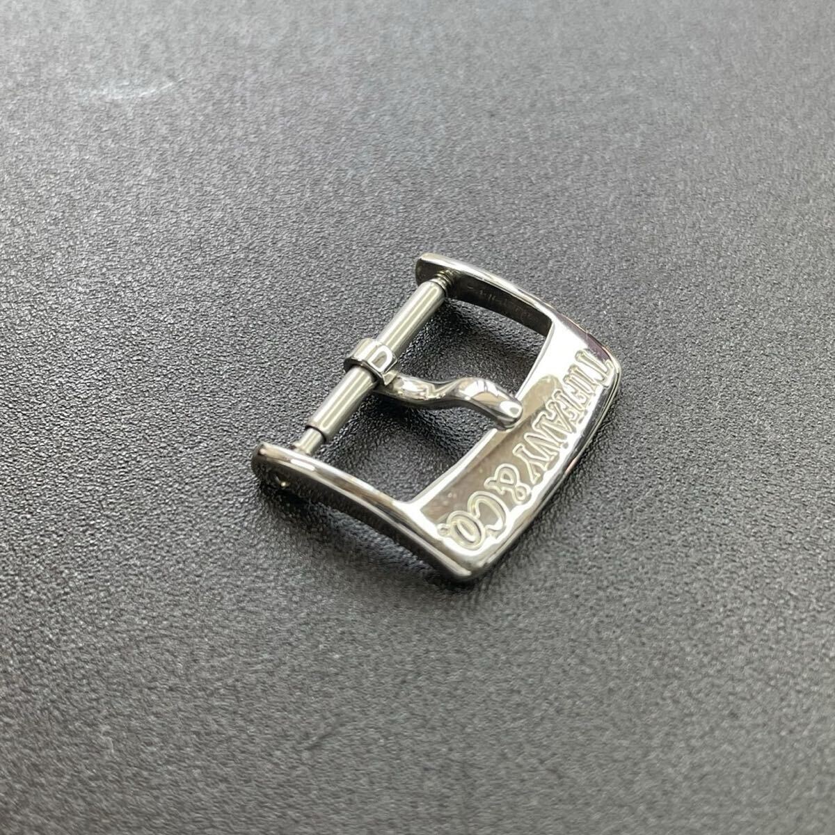 【良品 純正 正規品】ティファニー 純正尾錠 腕時計 時計用 SS レザーベルト 16mm 18mm メンズ クラシック アンティーク 【R7_221】_画像4