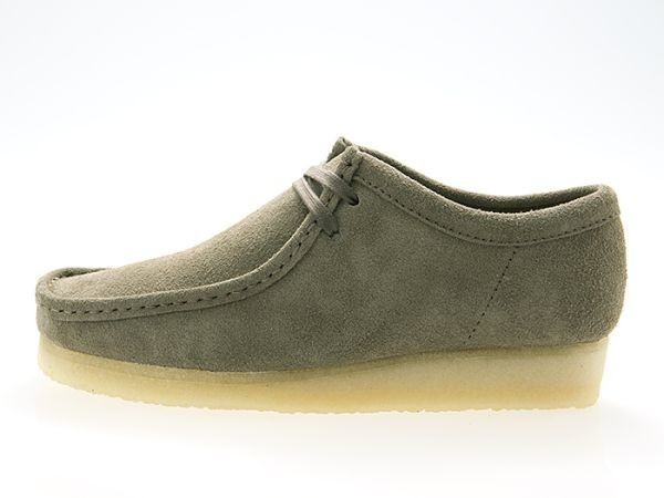 新品/CLARKS ORIGINALS/クラークス/WALLABEE/ワラビー/DARK GREY SUEDE/ダーク グレー/スエード/26174049/UK7.5(内寸25.5/外寸26.5)_画像2