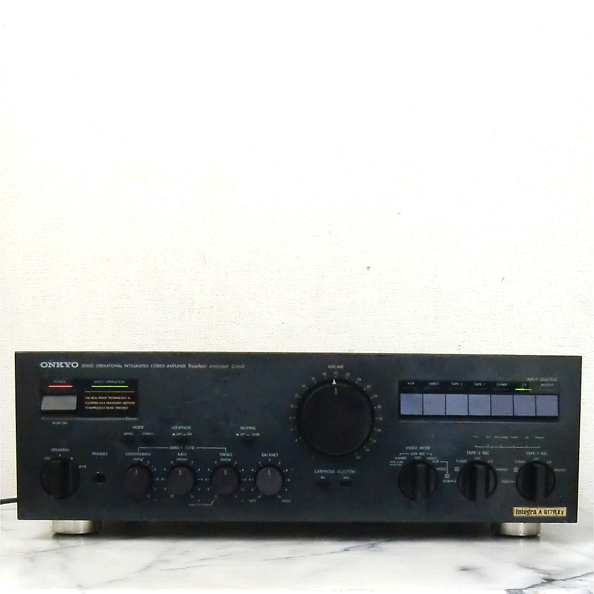 ONKYO Integra A-817RXII　100W+100W PREMAIN AMP 動作品_画像1