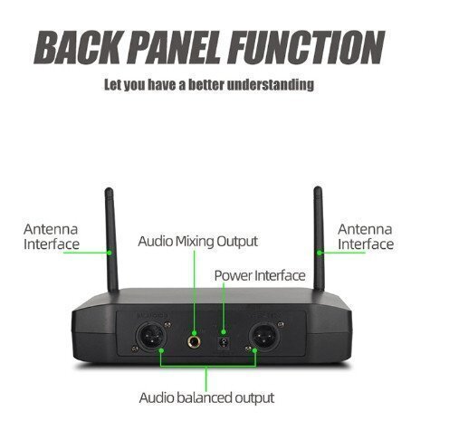 ワイヤレスマイクシステム プロフェッショナル UHF 4CH カラオケ 會議室 パーティー マイクスタジオ 4本のマイクロフォン付きです