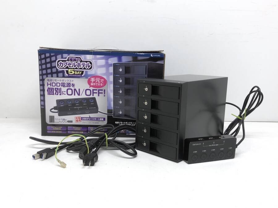 century CRCH535U3ISC 外付けHDDケース 裸族のカプセルホテル 5Bay■一部保証品【TB】_画像1