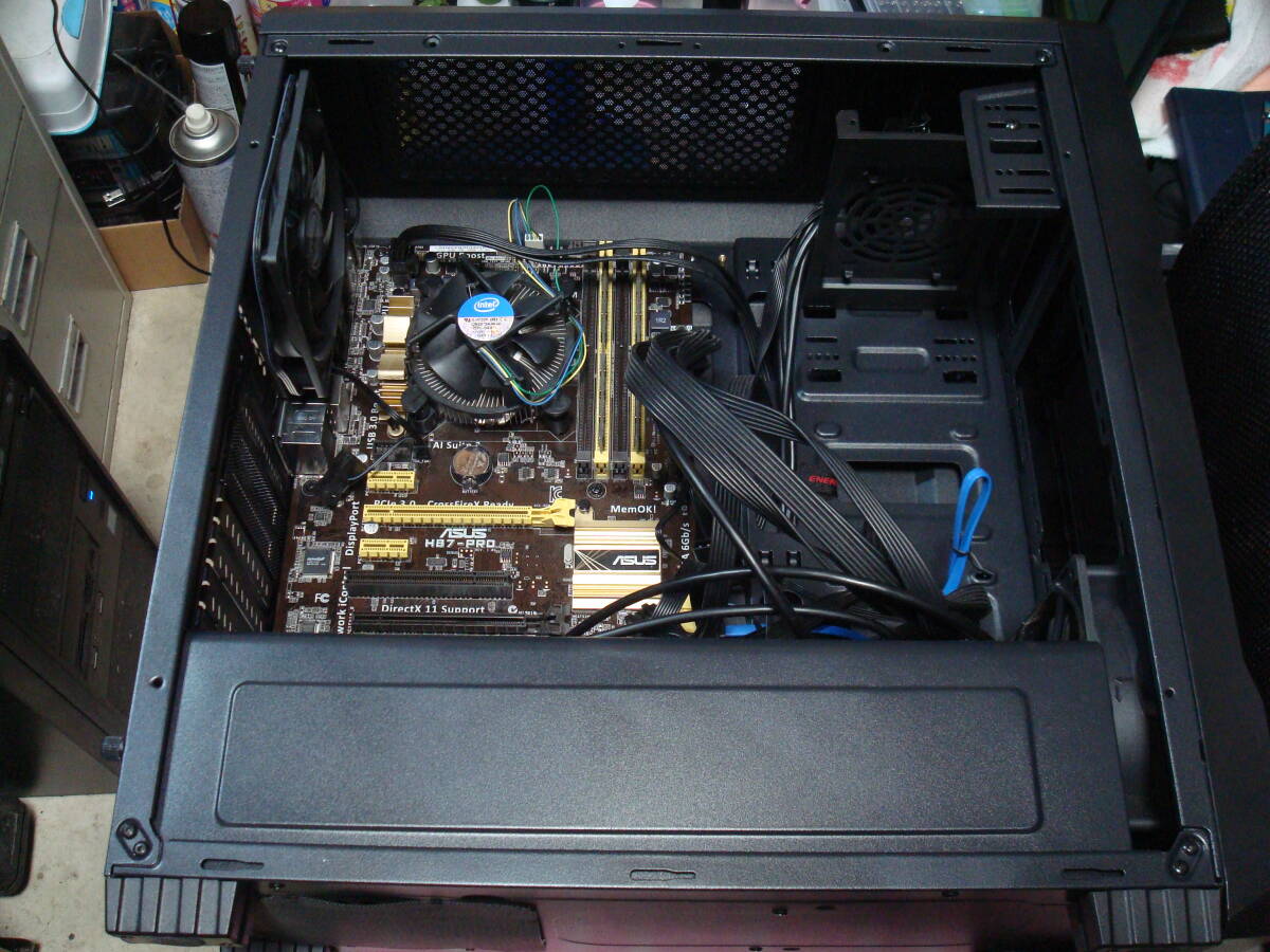 Windows11 Intel i7-4770 3.4GHz メモリ16GB SSD 120GB ASUS H87-Pro&ENERMAXケース MS Office 2019付 美品 送料無料 _画像5