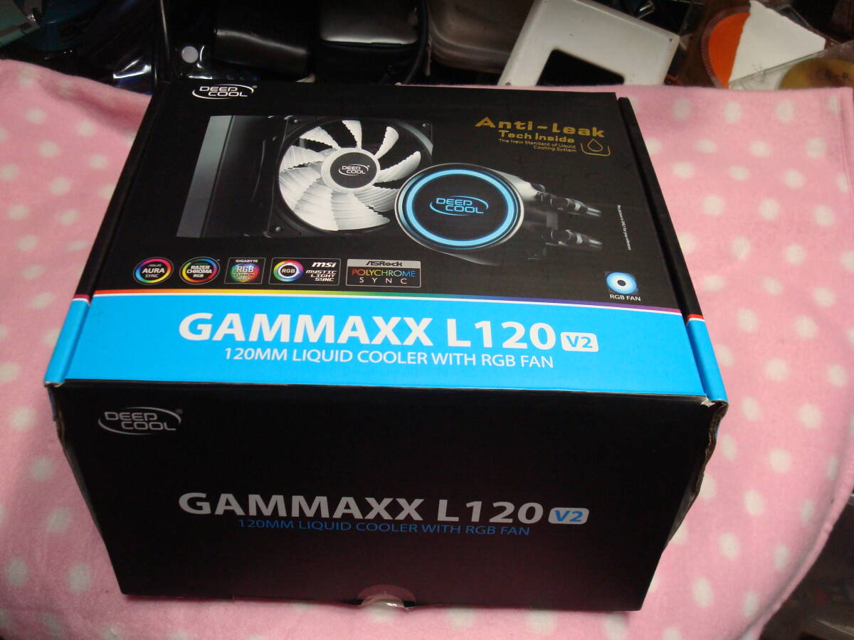 DEEP COOL GAMMAXX L120 V2 簡易水冷CPUクーラー ほぼ新品 送料無料_画像1
