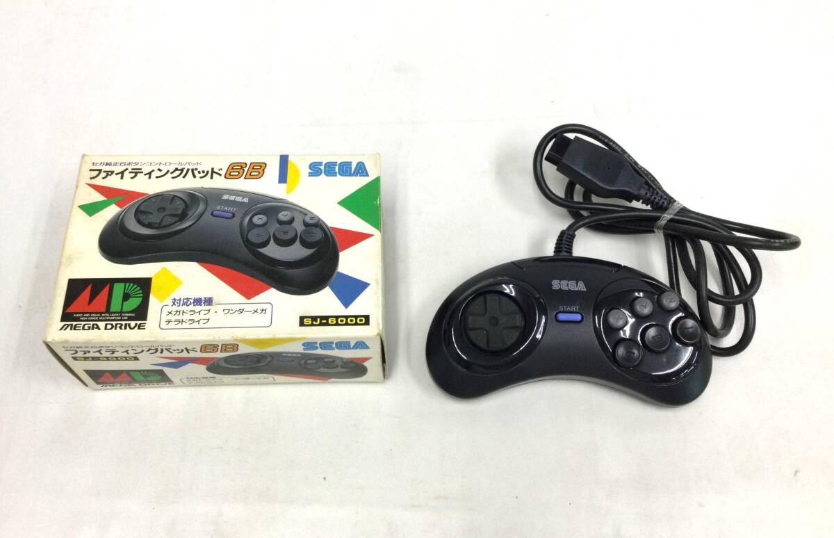 【GM7377/60/0】未動確のジャンク★SEGA メガドライブ用コントローラー ファイティングパッド 6B★SJ-6000★MEGA DRIVE コントロールパッド_画像5