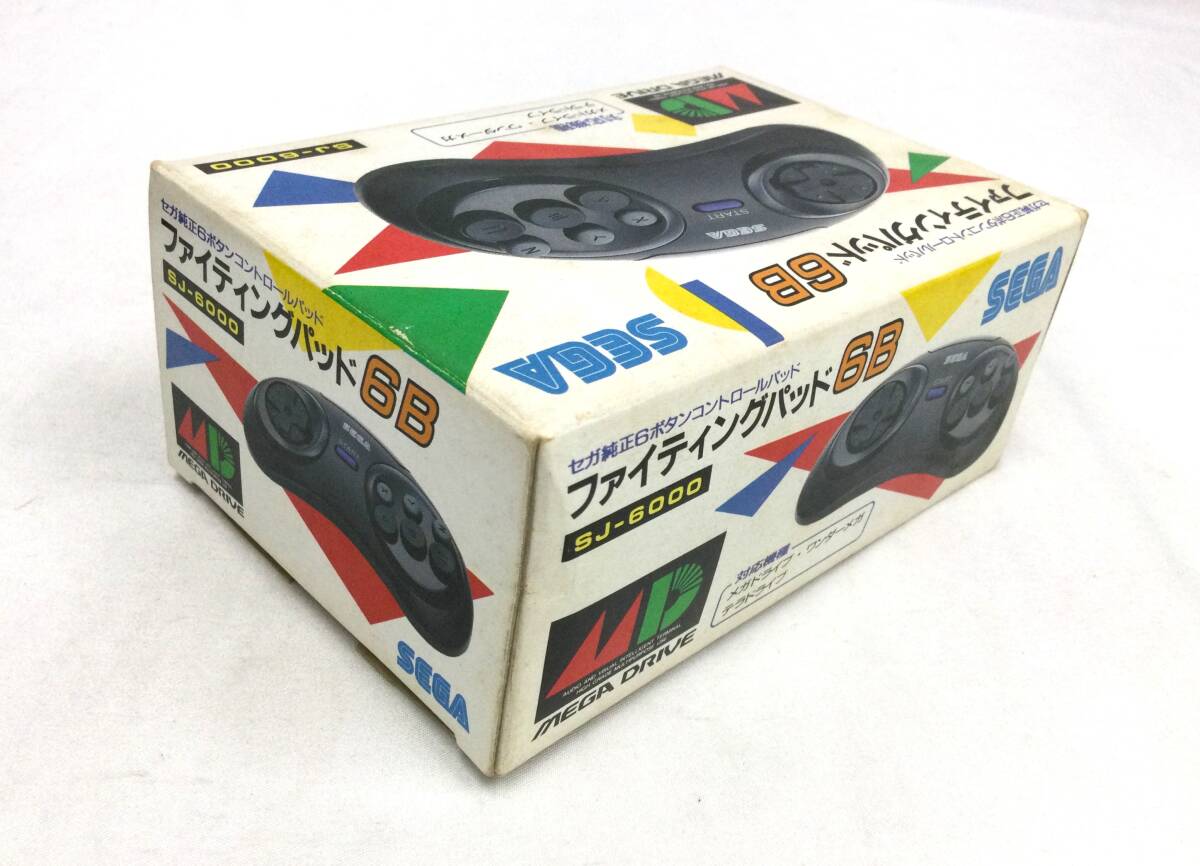 【GM7377/60/0】未動確のジャンク★SEGA メガドライブ用コントローラー ファイティングパッド 6B★SJ-6000★MEGA DRIVE コントロールパッド_画像4