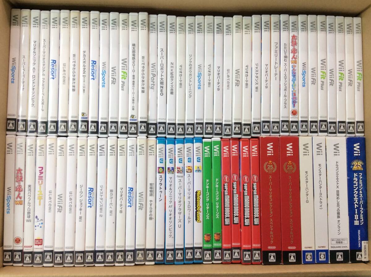 【GC428/120/0】ジャンク★Wiiソフト★合計69本前后★スーパーロボット大戦NEO/牧場物語/ドラゴンクエスト/スーパーマリオコレクション/他